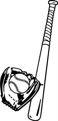 softball-glove-bat