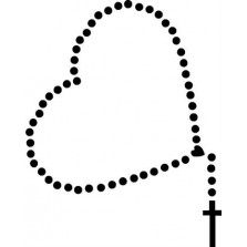 rosary-in-heart-shape