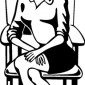 sitting-lady